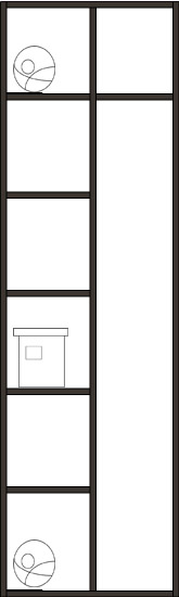 Estrecho: Ropa Corta y 3 cajones